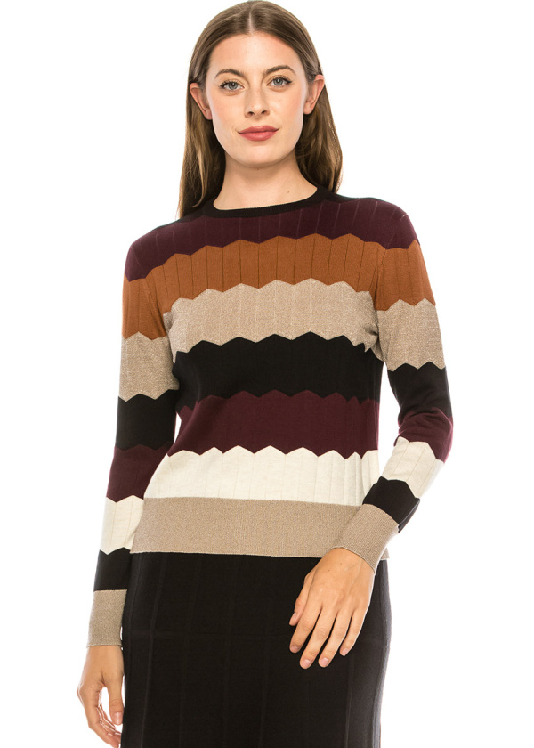 Chevron Striped Top
