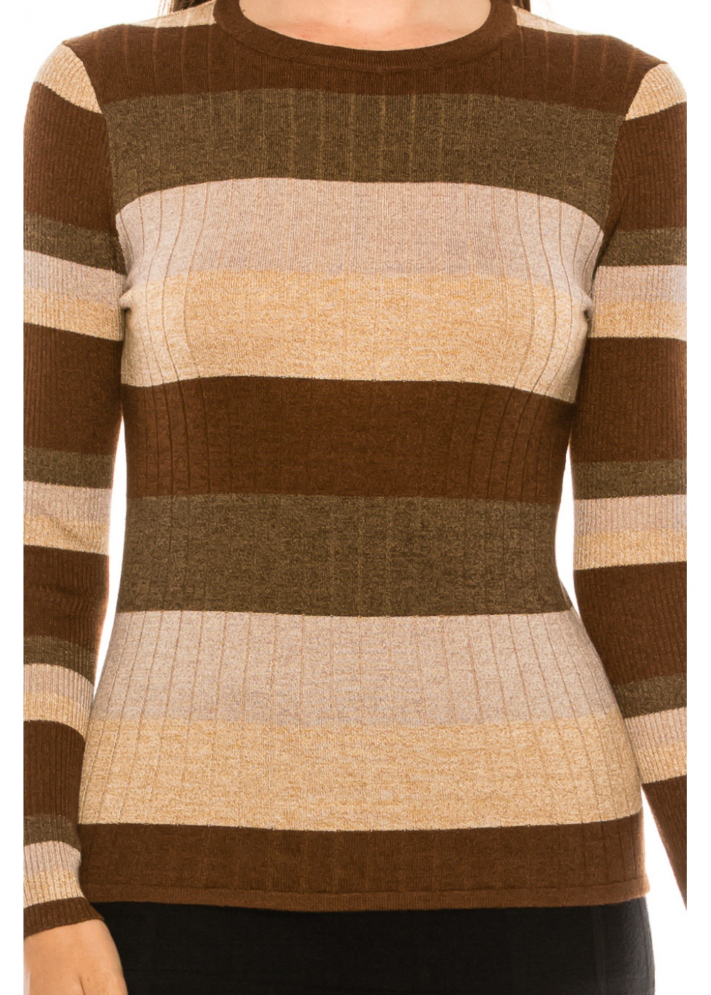 Neutral Striped Sweater