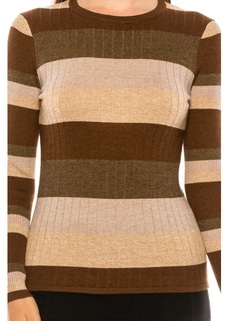 Neutral Striped Sweater