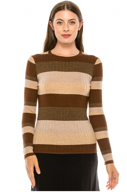 Neutral Striped Sweater