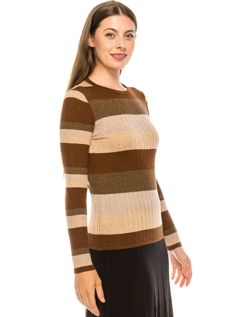 Neutral Striped Sweater