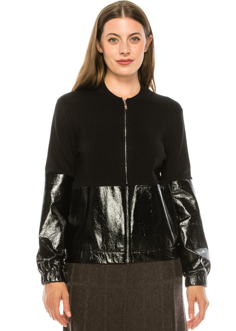 Textured Zip Up