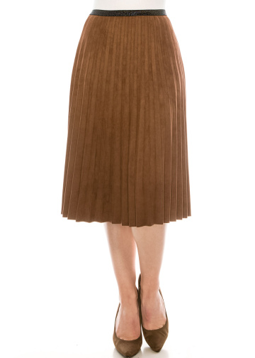 Brown Suede Skirt