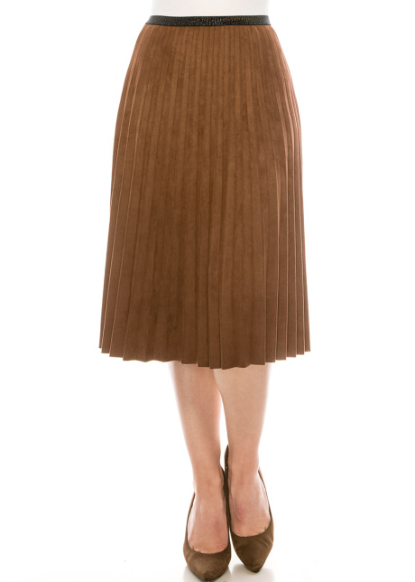 Brown Suede Skirt