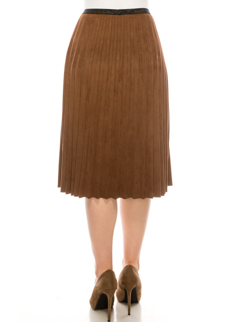 Brown Suede Skirt