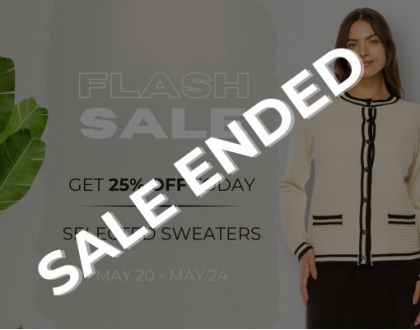 Don’t Miss Our Flash Sale: 25% Off Selected Sweaters!