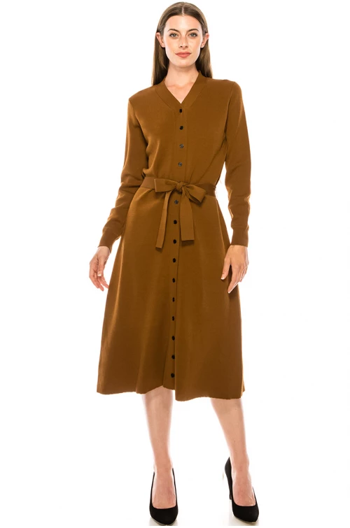 Dress DR1245 Camel