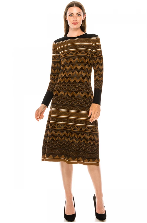Dress DR1246 Rust