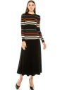 Multi-colored striped sweater