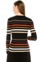 Multi-colored striped sweater