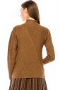 Shiny lurex sweater in rust