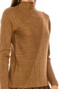Shiny lurex sweater in rust