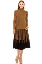 Shiny lurex sweater in rust