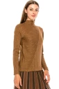 Shiny lurex sweater in rust