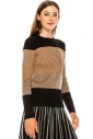 Crew neck striped sweater