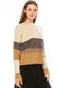 Basic crew neck sweater in camel