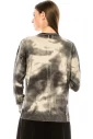 Printed sweater in black and white