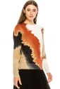 Multi-colored crew neck sweater