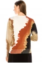Multi-colored crew neck sweater