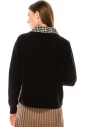 Double-breasted two-colored cardigan