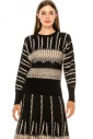 Black and pink lurex sweater