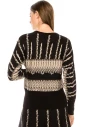 Black and pink lurex sweater