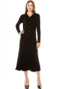 Cable knit cardigan in black