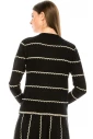 Striped sweater in black and white