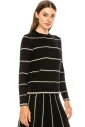 Striped sweater in black and white