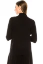 High neck sweater in black