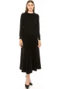 Epaulette basic sweater in black