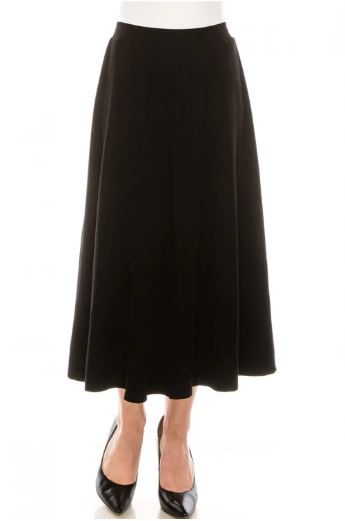 Full Maxi Skirt in Black
