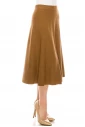 A-line midi skirt in camel