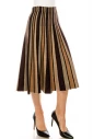 Shiny striped lurex skirt
