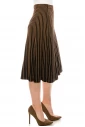 Brown Striped Skirt