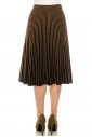 Brown Striped Skirt