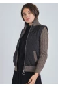 Black & Brown Masterpiece: Quilted Base with Cable Knit Touches