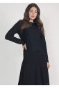 Black Knit Sweater: Relaxed Silhouette