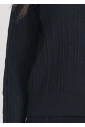 Black Knit Sweater: Relaxed Silhouette