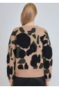 Warm Camel Sweater with Dark Hints