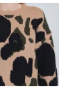 Warm Camel Sweater with Dark Hints