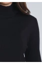 Freeform Black High Neck Knit Top