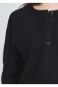 Black Ribbed Long Sleeve Tee: Elevated Basics