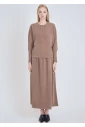 Ribbed Camel Long Sleeve Tee: Timeless Comfort