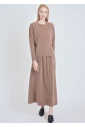 Ribbed Camel Long Sleeve Tee: Timeless Comfort