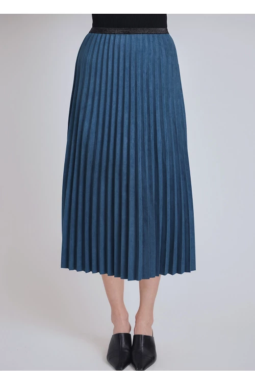 Blue Midi Skirt