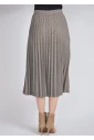 Modern Classic: Grey Plaid Pleated Skirt