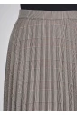 Modern Classic: Grey Plaid Pleated Skirt