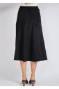 Simple Sophistication Black Suede Skirt