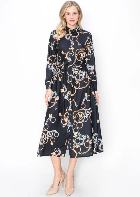 Chain-Linked Elegance Dress